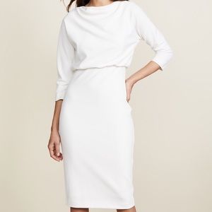 Badgley Mischka White Long Sleeve Dress, XS